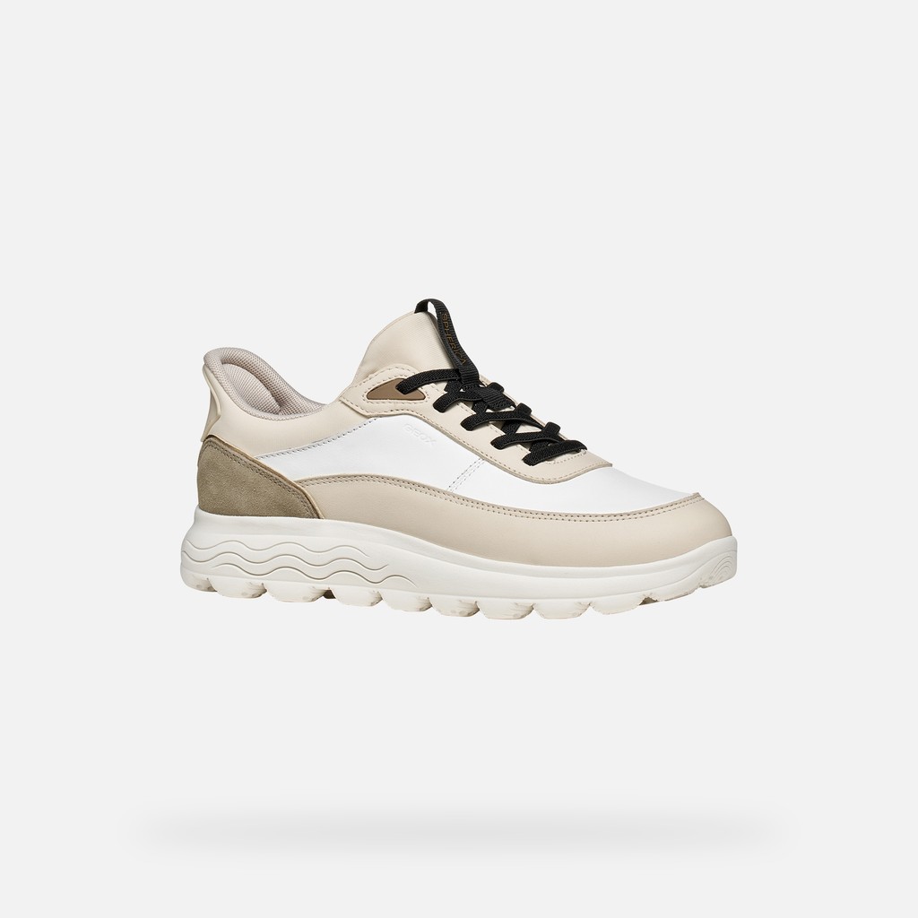 Slip in sneakers SPHERICA PLUS WOMAN White/Papyrus - image number 2 | GEOX