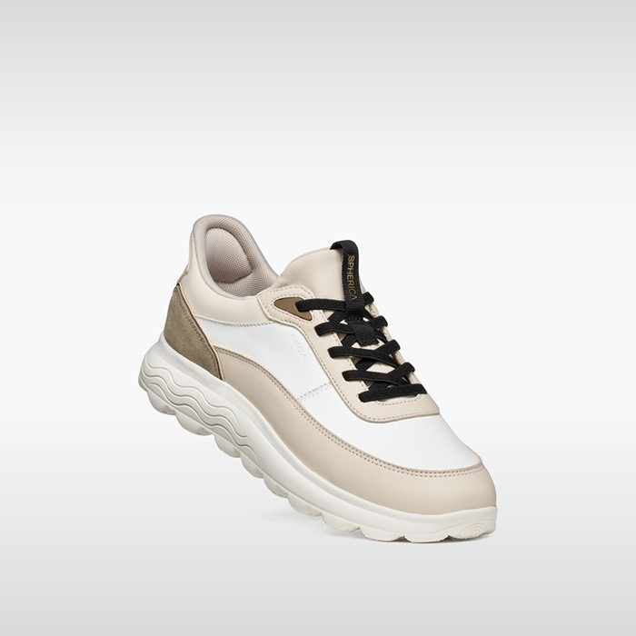 Slip in sneakers SPHERICA PLUS WOMAN White/Papyrus | GEOX