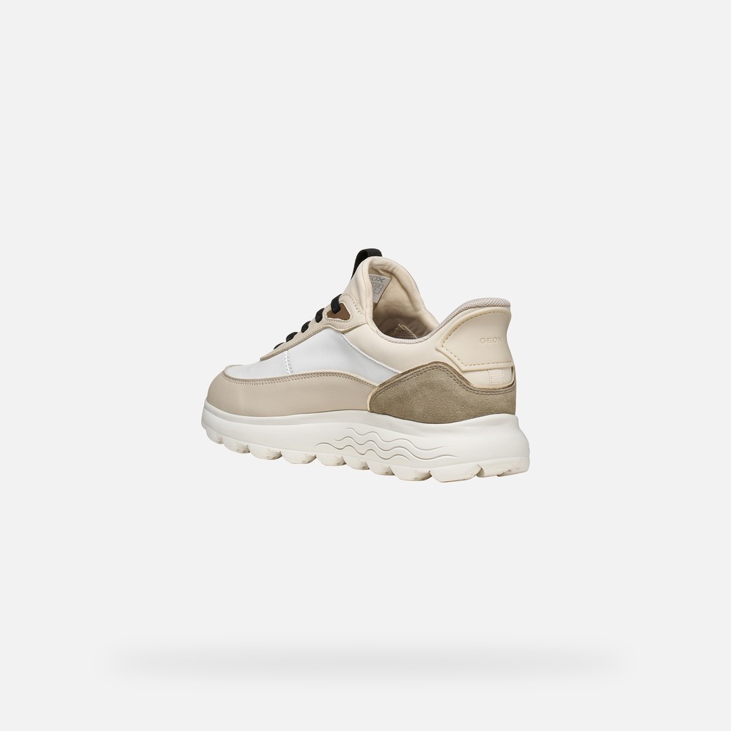 Slip in sneakers SPHERICA PLUS WOMAN White/Papyrus - image number 3 | GEOX