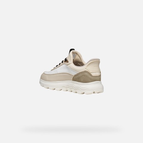 Slip in sneakers SPHERICA PLUS WOMAN White/Papyrus - image number 3 | GEOX