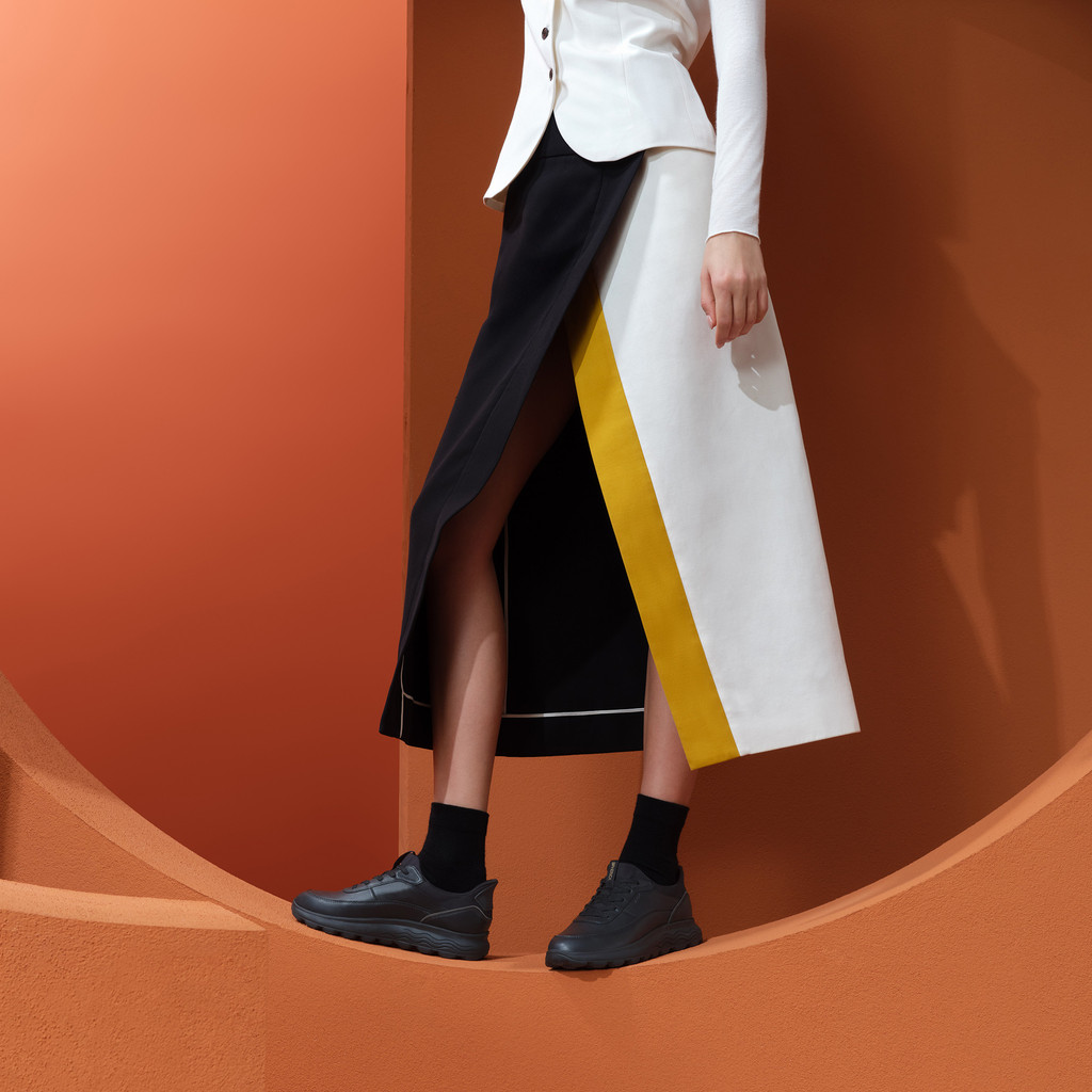 Slip in sneakers SPHERICA PLUS WOMAN Black - image number 7 | GEOX
