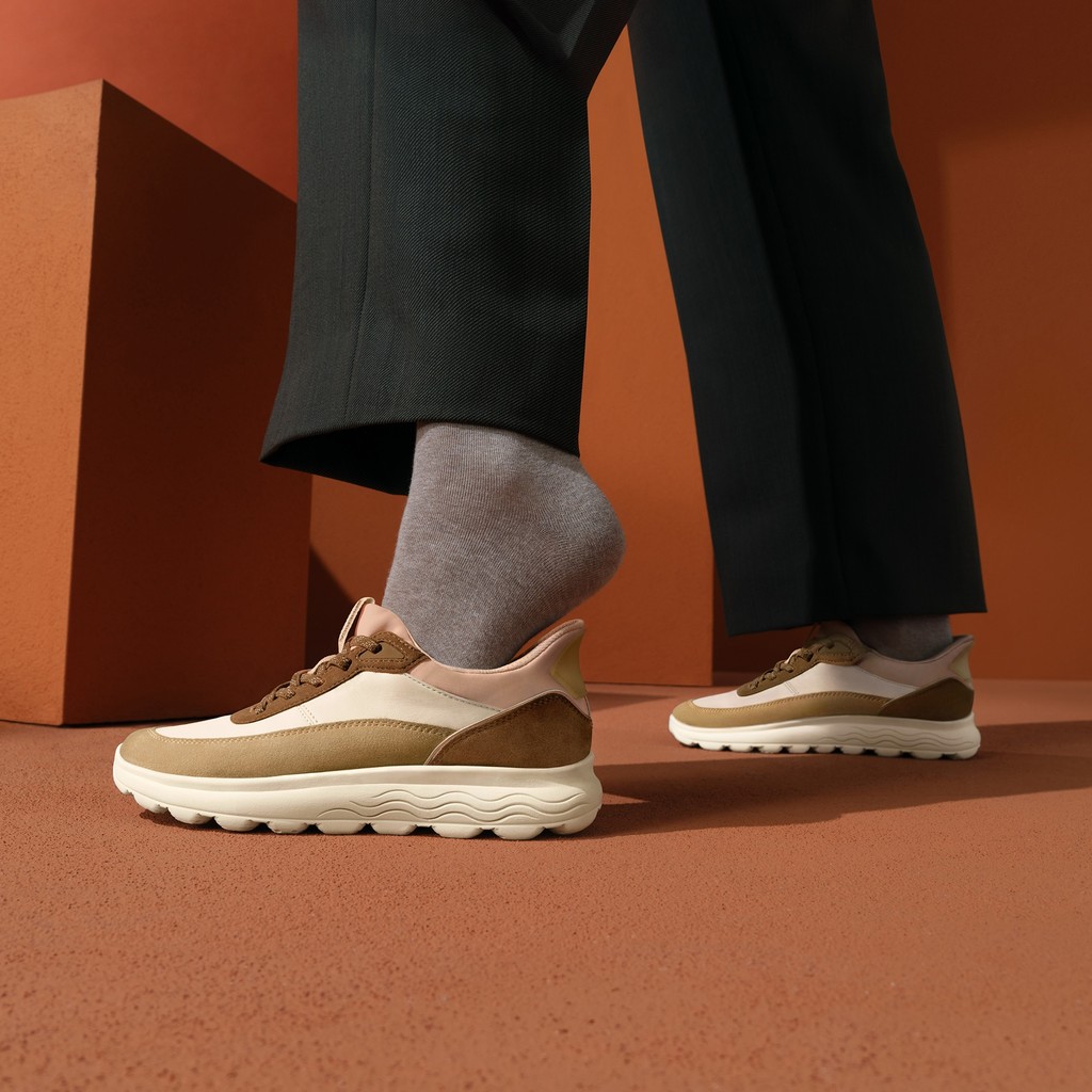 Baskets slip in SPHERICA PLUS FEMME Beige/Marron - image number 9 | GEOX