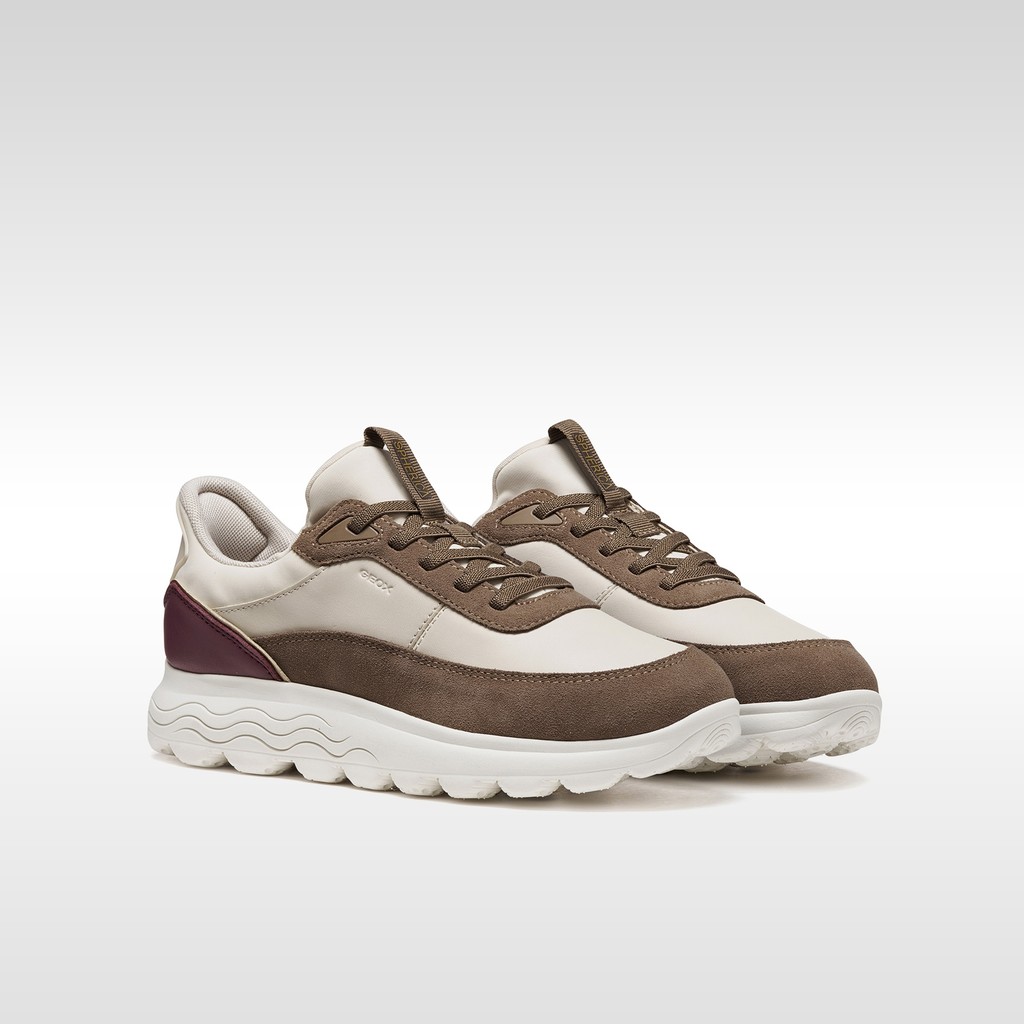 Slip in sneakers SPHERICA PLUS WOMAN Papyrus/Taupe - image number 7 | GEOX