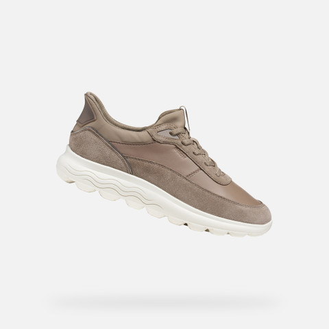Laceless sneakers SPHERICA PLUS WOMAN Taupe - image number 0 | GEOX