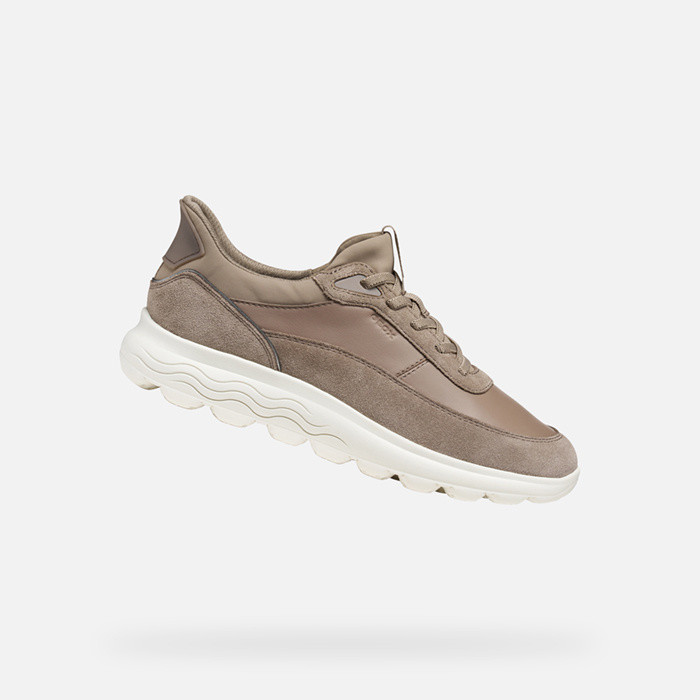 Laceless sneakers SPHERICA PLUS WOMAN Taupe | GEOX