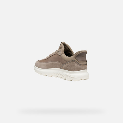 Laceless sneakers SPHERICA PLUS WOMAN Taupe - image number 3 | GEOX