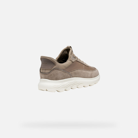 Laceless sneakers SPHERICA PLUS WOMAN Taupe - image number 4 | GEOX