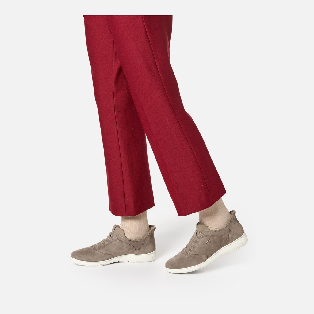 Slip in sneakers NEBULA 2.0 PLUS WOMAN Taupe - image number 1 | GEOX