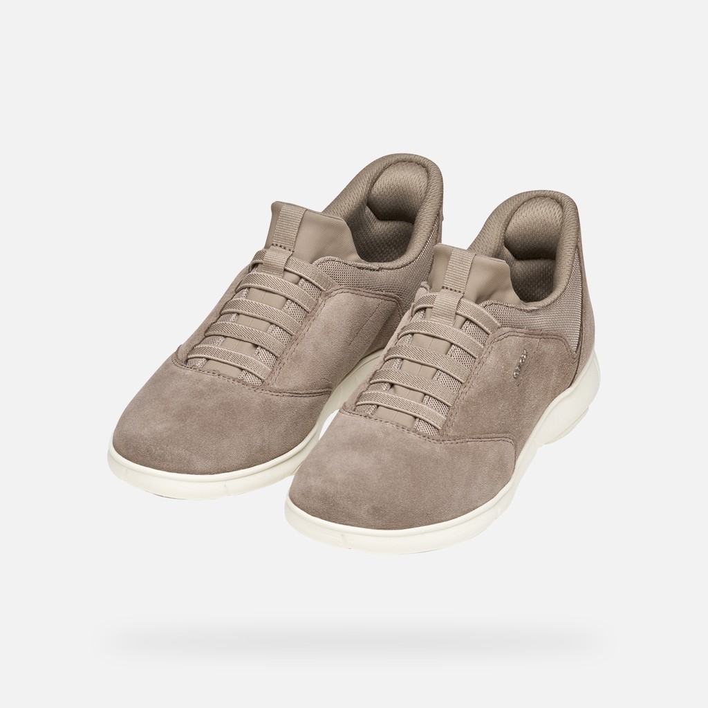 Slip in sneakers NEBULA 2.0 PLUS WOMAN Taupe - image number 8 | GEOX