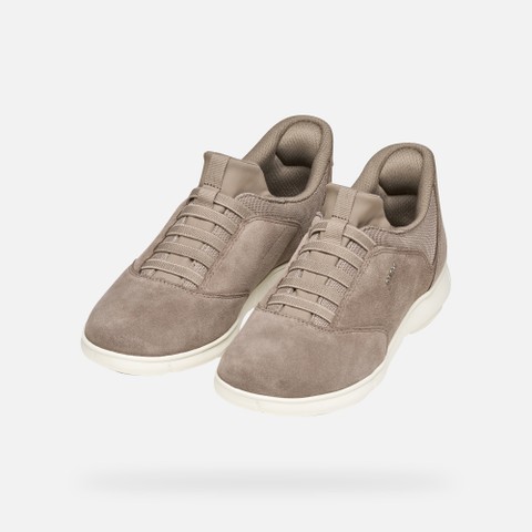 Slip in sneakers NEBULA 2.0 PLUS WOMAN Taupe - image number 8 | GEOX