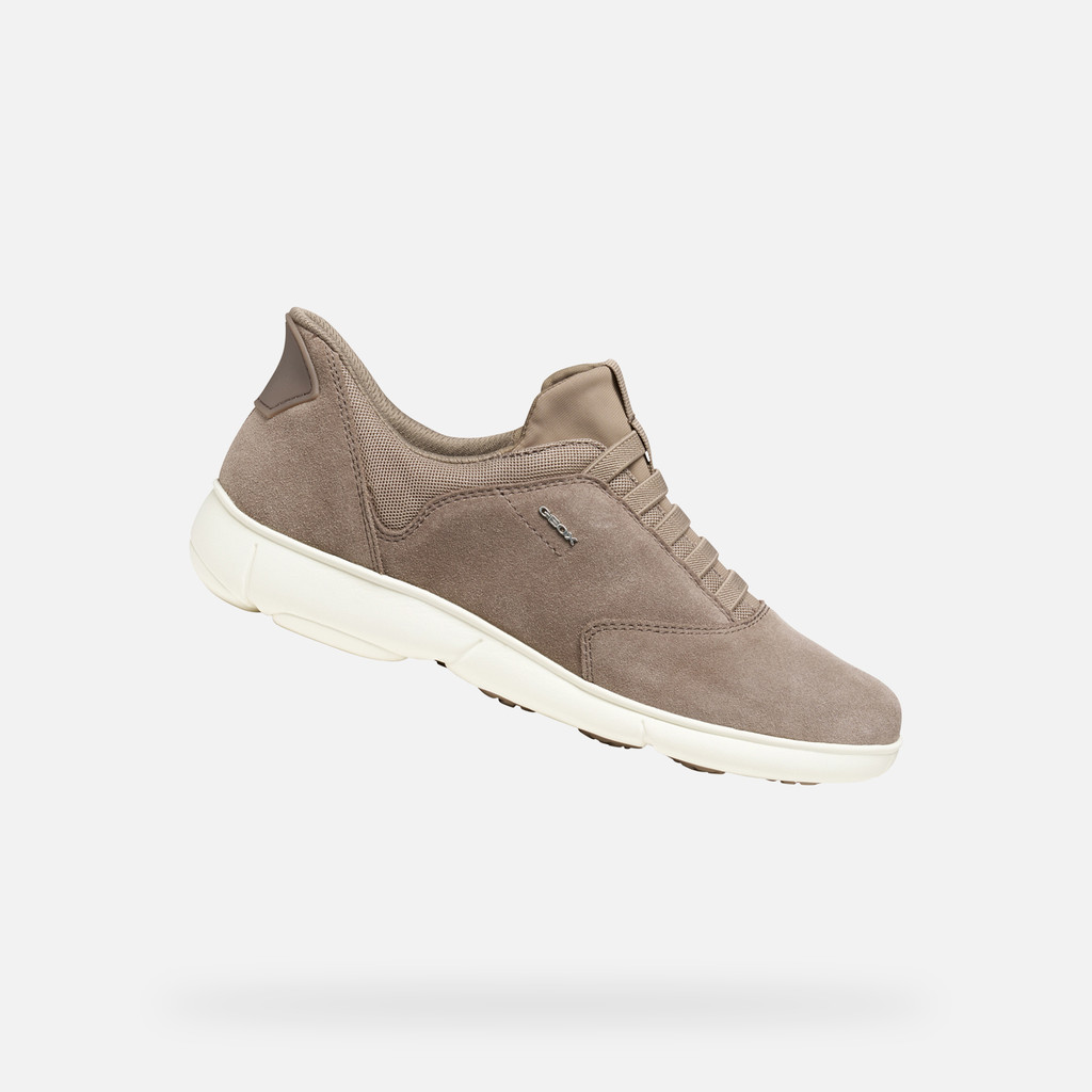 Laceless sneakers NEBULA 2.0 PLUS WOMAN Taupe - image number 0 | GEOX