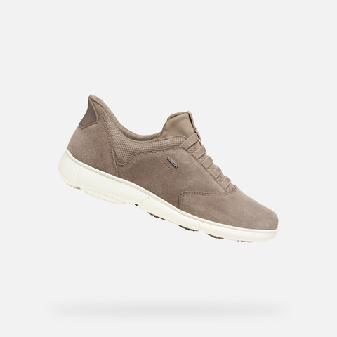 Laceless sneakers NEBULA 2.0 PLUS WOMAN Taupe - image number 0 | GEOX