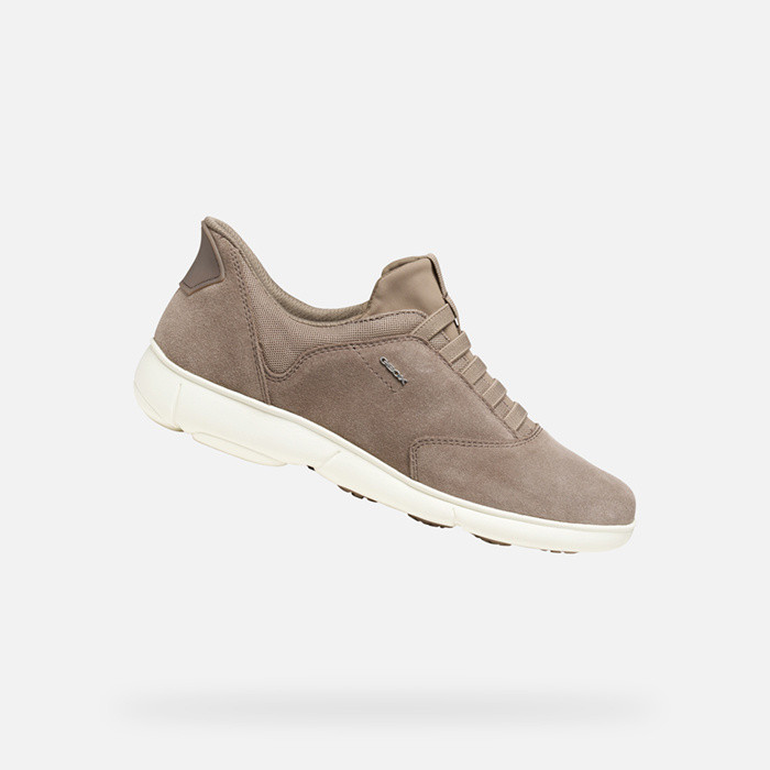 Laceless sneakers NEBULA 2.0 PLUS WOMAN Taupe | GEOX