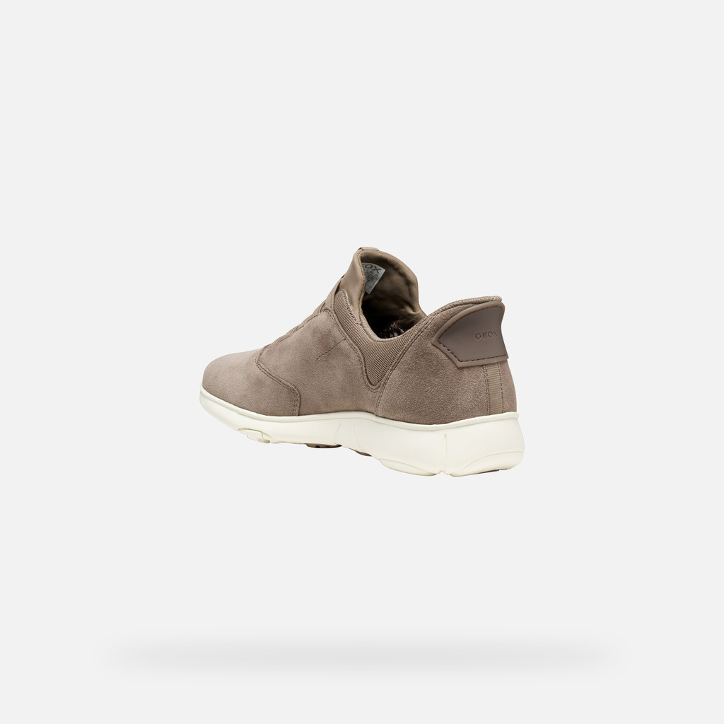 Laceless sneakers NEBULA 2.0 PLUS WOMAN Taupe - image number 3 | GEOX