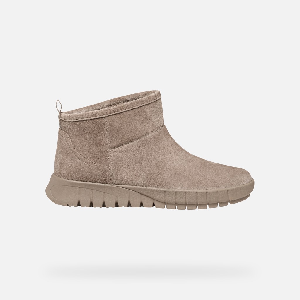 Suede ankle boots FLEXTRIDE WOMAN Taupe - image number 1 | GEOX
