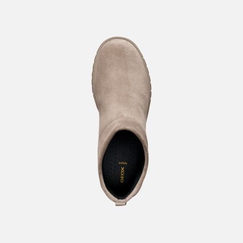 Suede ankle boots FLEXTRIDE WOMAN Taupe - image number 5 | GEOX