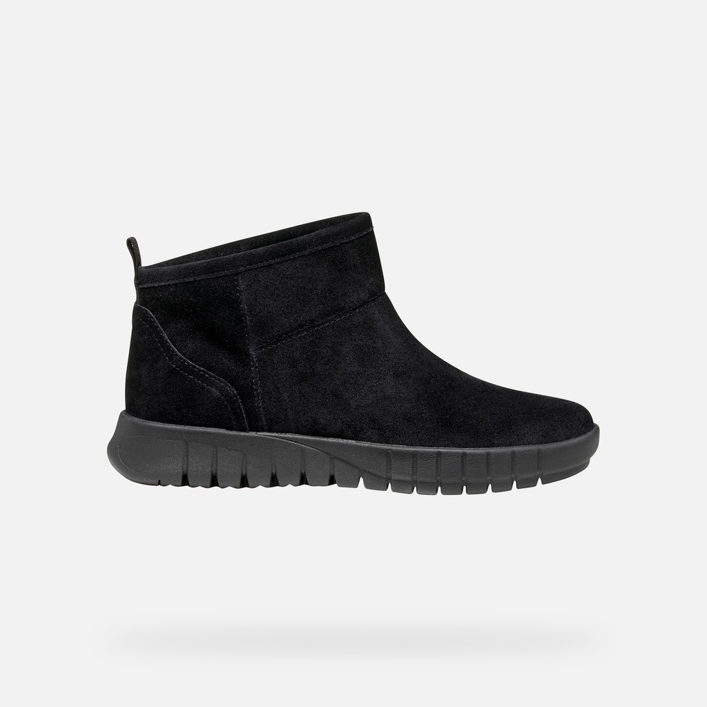 Suede ankle boots FLEXTRIDE WOMAN Black - image number 1 | GEOX