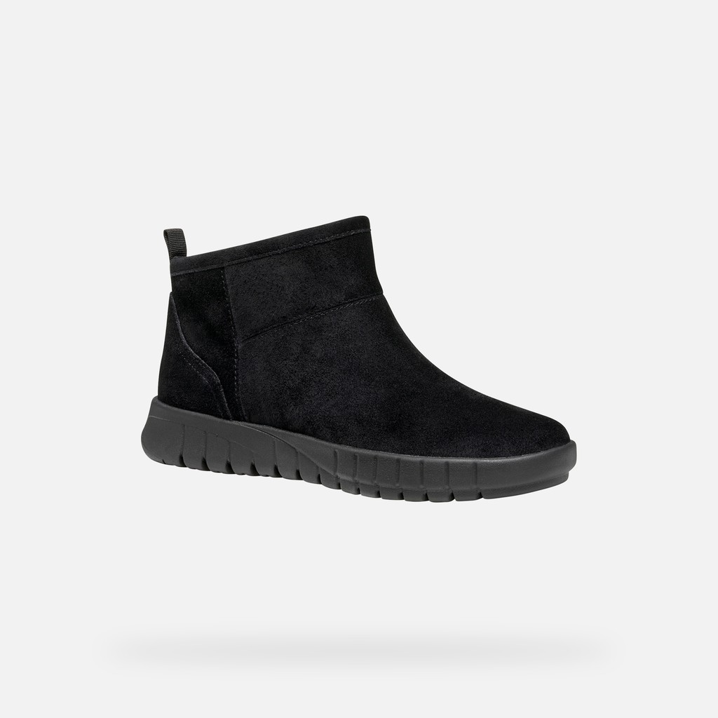 Suede ankle boots FLEXTRIDE WOMAN Black - image number 2 | GEOX