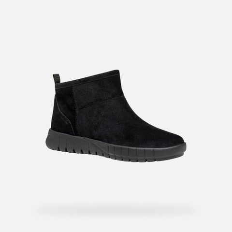 Suede ankle boots FLEXTRIDE WOMAN Black - image number 2 | GEOX