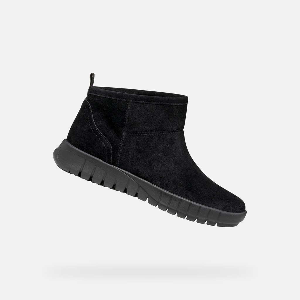 Suede ankle boots FLEXTRIDE WOMAN Black - image number 0 | GEOX