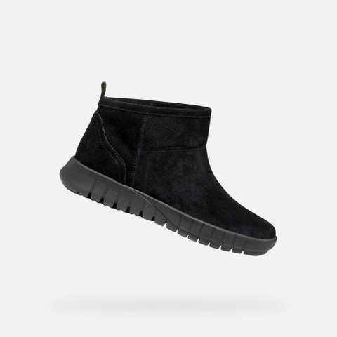 Suede ankle boots FLEXTRIDE WOMAN Black - image number 0 | GEOX