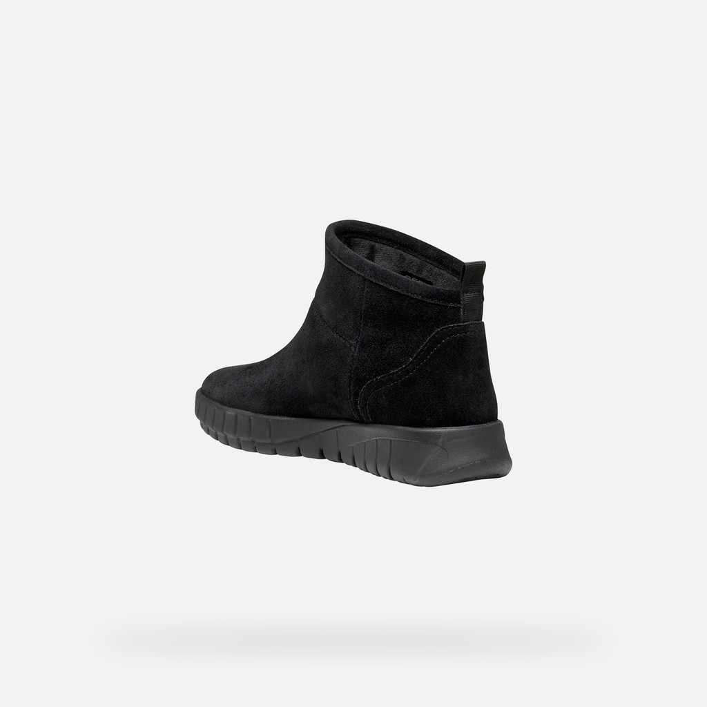 Suede ankle boots FLEXTRIDE WOMAN Black - image number 3 | GEOX