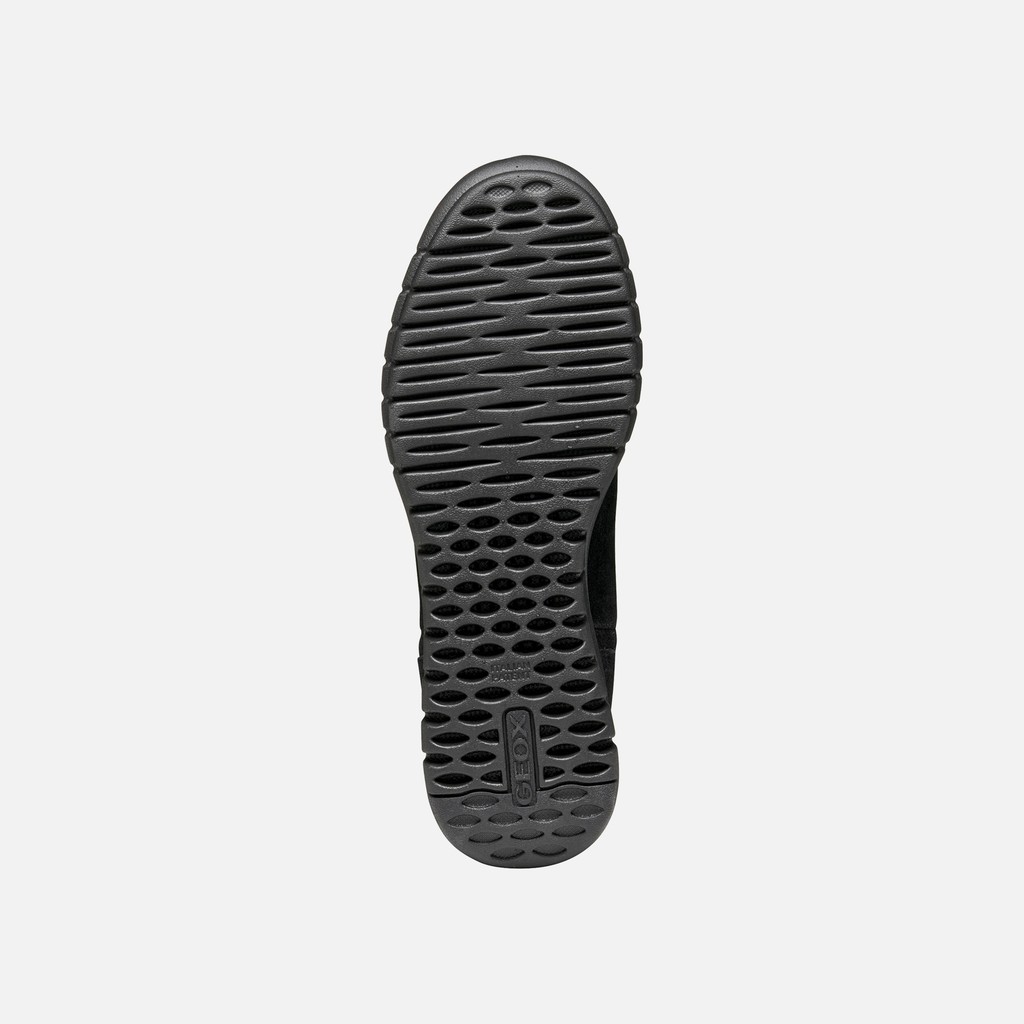 Suede ankle boots FLEXTRIDE WOMAN Black - image number 6 | GEOX