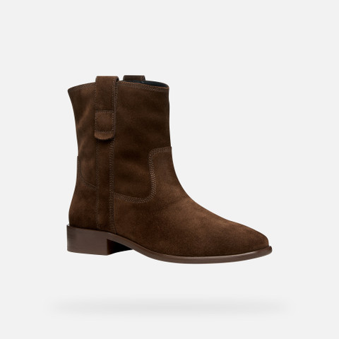 Cowboy boots ELIEBETH WOMAN Dark Brown - image number 2 | GEOX