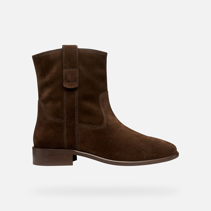 Cowboy boots ELIEBETH WOMAN Dark Brown | GEOX