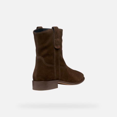 Cowboy boots ELIEBETH WOMAN Dark Brown - image number 4 | GEOX