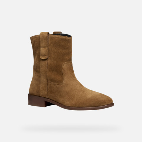Cowboy boots ELIEBETH WOMAN Mud - image number 2 | GEOX