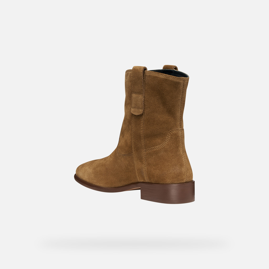Cowboy boots ELIEBETH WOMAN Mud - image number 3 | GEOX