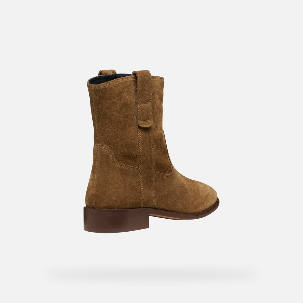 Cowboy boots ELIEBETH WOMAN Mud - image number 4 | GEOX