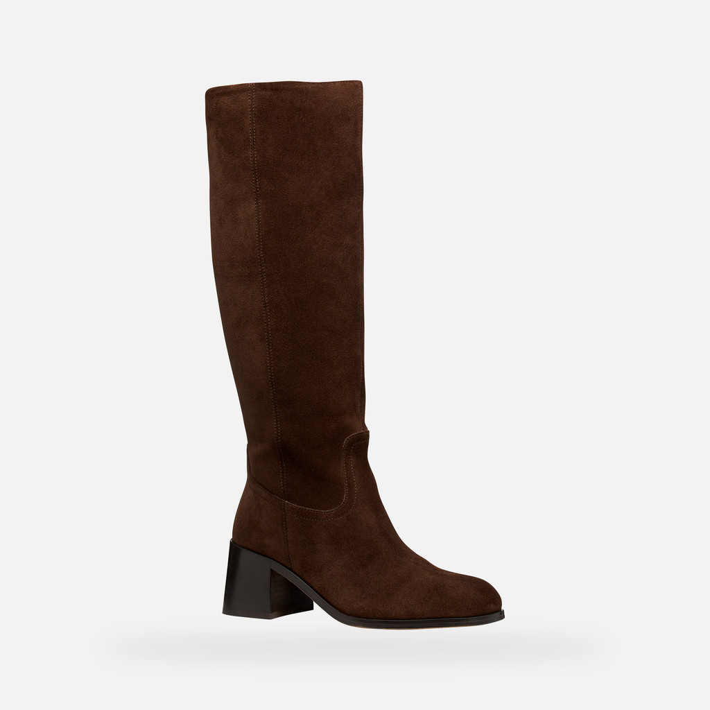 High heel boots ALNOIRE WOMAN Dark Brown - image number 2 | GEOX