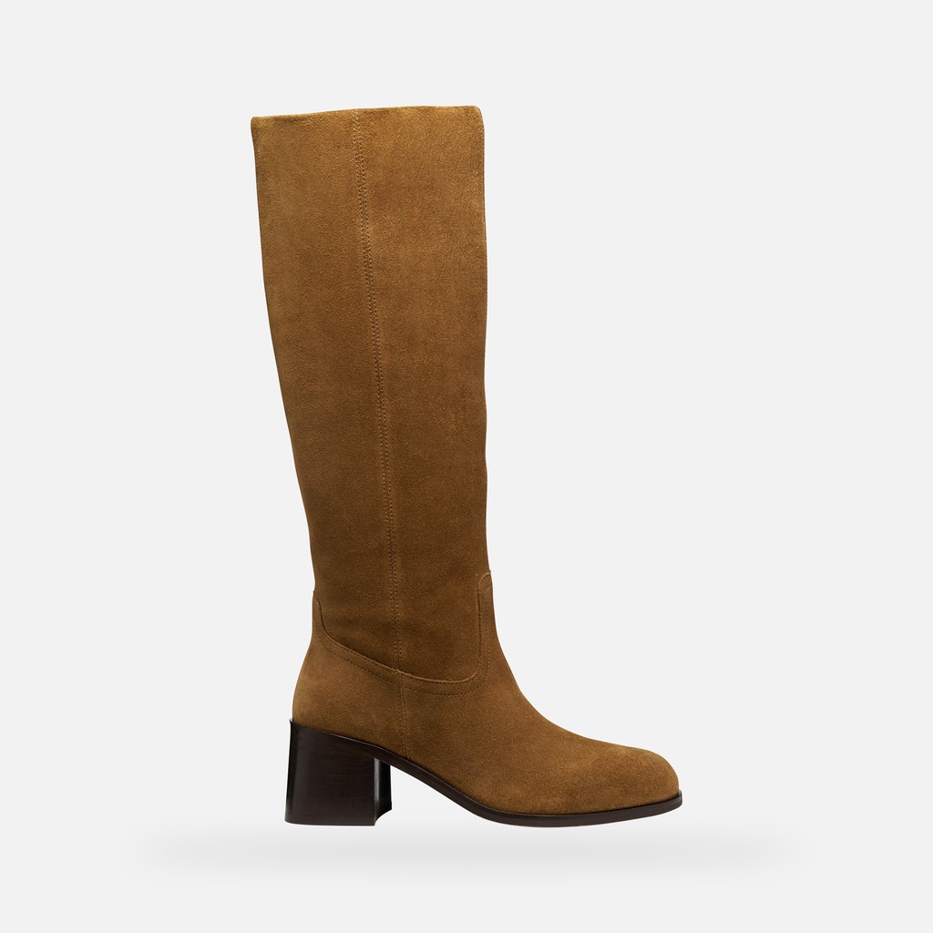 High heel boots ALNOIRE WOMAN Mud - image number 1 | GEOX