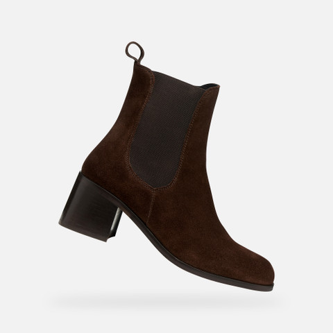 Botas chelsea ALNOIRE MULHER Castanho escuro | GEOX