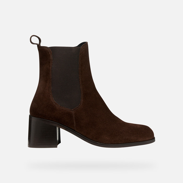 Chelsea boots ALNOIRE WOMAN Dark Brown | GEOX