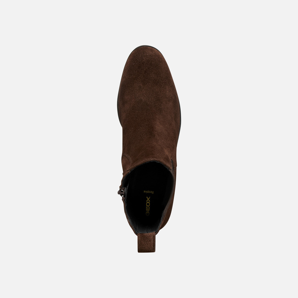 Botas chelsea ALNOIRE MULHER Castanho escuro - image number 5 | GEOX