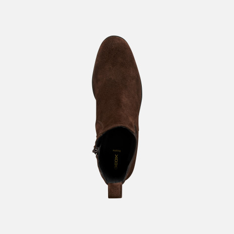 Botas chelsea ALNOIRE MULHER Castanho escuro - image number 5 | GEOX