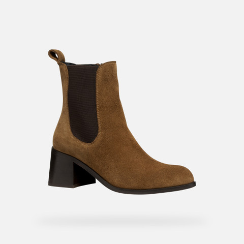 Chelsea boots ALNOIRE WOMAN Mud - image number 2 | GEOX