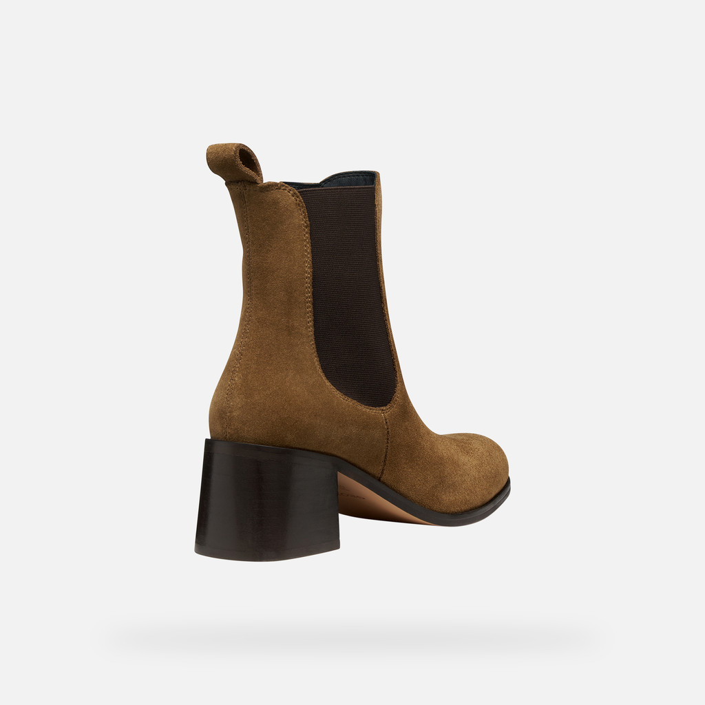 Chelsea boots ALNOIRE WOMAN Mud - image number 4 | GEOX
