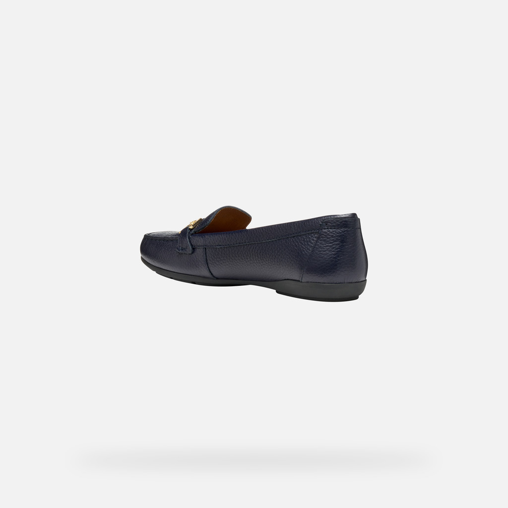 Leather loafers ANNYTAH MOC WOMAN Navy - image number 3 | GEOX