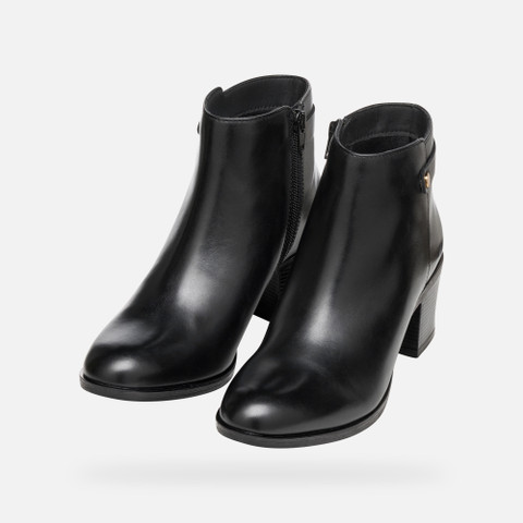 Stivaletti con tacco medio NEW ASHEEL DONNA Nero - image number 8 | GEOX