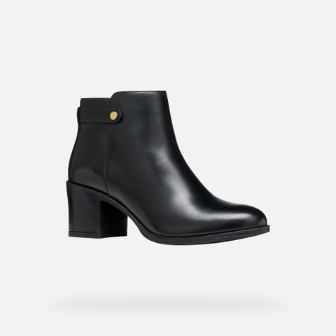 Medium heel ankle boots NEW ASHEEL WOMAN Black - image number 2 | GEOX