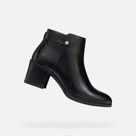 Medium heel ankle boots NEW ASHEEL WOMAN Black - image number 0 | GEOX