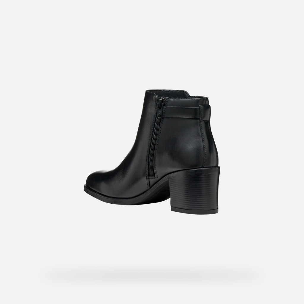 Medium heel ankle boots NEW ASHEEL WOMAN Black - image number 3 | GEOX