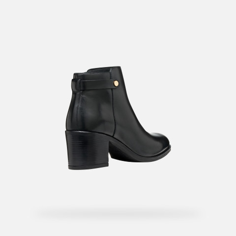 Medium heel ankle boots NEW ASHEEL WOMAN Black - image number 4 | GEOX