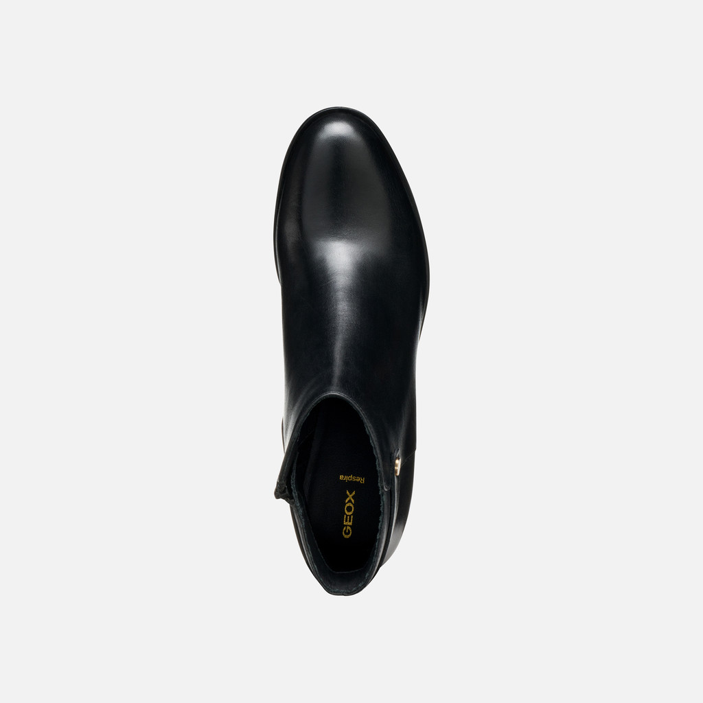 Medium heel ankle boots NEW ASHEEL WOMAN Black - image number 5 | GEOX