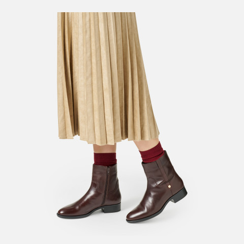 Low heel ankle boots FELICITY WOMAN Dark Brown - image number 2 | GEOX