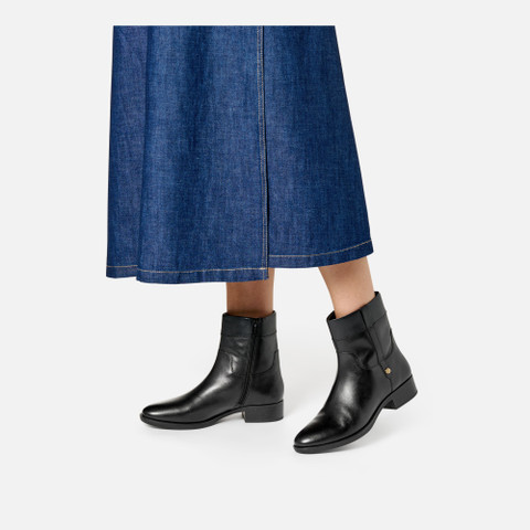 Low heel ankle boots FELICITY WOMAN Black - image number 2 | GEOX